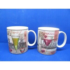 Casamoda "On The Terrace"  4" Coffee Mugs Set of 2